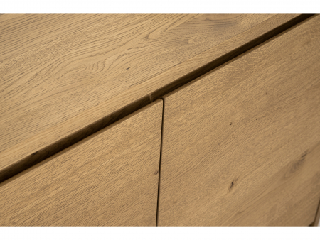 Bufet 2 usi Atlas 100cm, modular, lemn masiv de stejar, picioare metalice, feronerie cu amortizare, multiple finisaje disponibile, stil minimalist [7]
