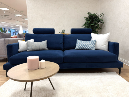 BLACK MONTH - Canapea Alvar Seven Navy 236cm cu tetiere SALE