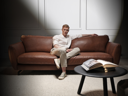 Canapea Brera Granada Modulara Personalizabila 158-233cm Cadru Lemn Masiv Stil Scandinav Tapiterie Stofa sau Piele [7]