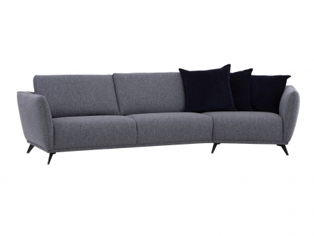 Canapea Canyon Modulara Personalizabila 190-336cm Cadru Lemn Masiv Stil Scandinav Tapiterie Stofa sau Piele [6]