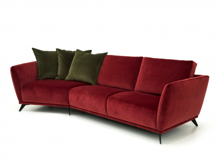 Canapea Canyon Modulara Personalizabila 190-336cm Cadru Lemn Masiv Stil Scandinav Tapiterie Stofa sau Piele [2]