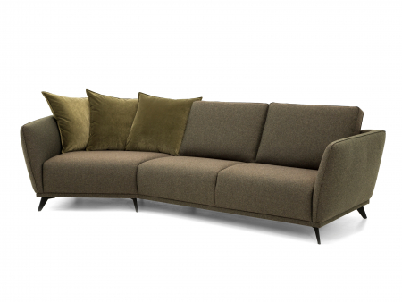 Canapea Canyon Modulara Personalizabila 190-336cm Cadru Lemn Masiv Stil Scandinav Tapiterie Stofa sau Piele [3]