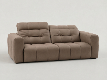 Vilmers - Canapea cu recliner Beach, modular, personalizabil, cadru lemn masiv, stil Japandi, tapiterie stofa sau piele