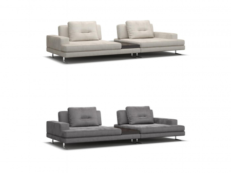 Canapea cu Masuta Ermes Modulara Personalizabila 339cm Stil Contemporan Cadru Lemn Masiv Tapiterie Stofa sau Piele [8]