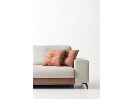 Canapea Extensibila cu Spatiu de Depozitare Blend Personalizabila 230-260cm Stil Contemporan Tapiterie Stofa [10]