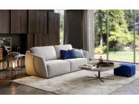 Canapea Extensibila Moon Personalizabila 248cm Stil Contemporan Cadru Lemn Masiv Tapiterie Stofa [1]