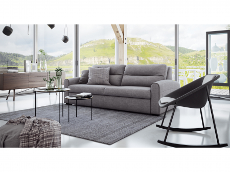 Canapea Extensibila cu Spatiu de Depozitare Sky Personalizabila 190-243cm Stil Contemporan Cadru Lemn Masiv Tapiterie Stofa [1]