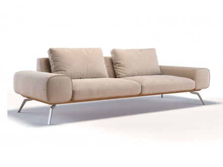 Canapea Linda Modulara Personalizabila 256cm Stil Contemporan Cadru Metal Tapiterie Stofa sau Piele [14]