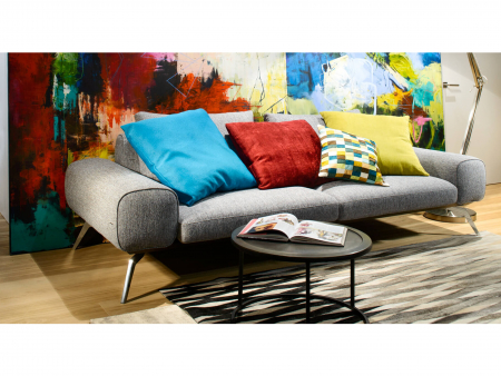 Canapea Linda Modulara Personalizabila 256cm Stil Contemporan Cadru Metal Tapiterie Stofa sau Piele [20]