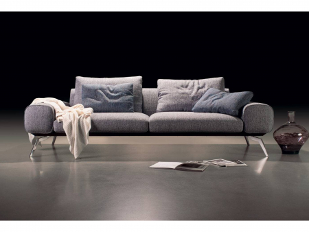 Canapea Linda Modulara Personalizabila 256cm Stil Contemporan Cadru Metal Tapiterie Stofa sau Piele [24]