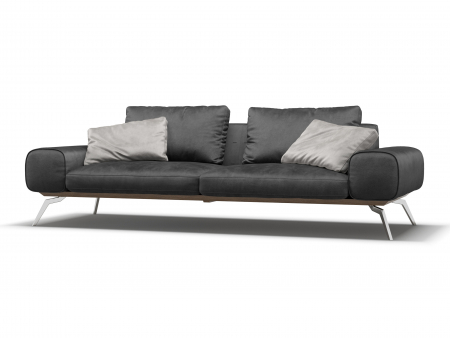 Canapea Linda Modulara Personalizabila 256cm Stil Contemporan Cadru Metal Tapiterie Stofa sau Piele [6]