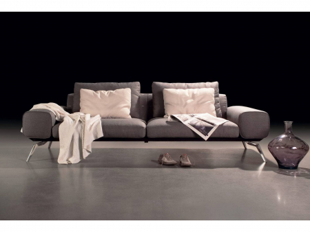 Canapea Linda Modulara Personalizabila 256cm Stil Contemporan Cadru Metal Tapiterie Stofa sau Piele [27]