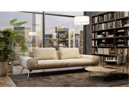 Canapea Linda Modulara Personalizabila 256cm Stil Contemporan Cadru Metal Tapiterie Stofa sau Piele [1]