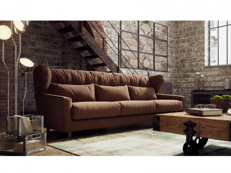 Canapea Milton Modulara Personalizabila 239cm Stil Contemporan Cadru Lemn Masiv Tapiterie Stofa sau Piele [3]