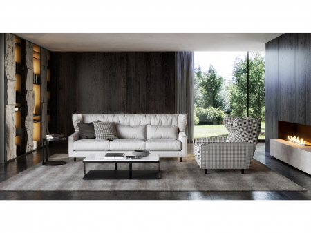 Canapea Milton Modulara Personalizabila 239cm Stil Contemporan Cadru Lemn Masiv Tapiterie Stofa sau Piele [1]