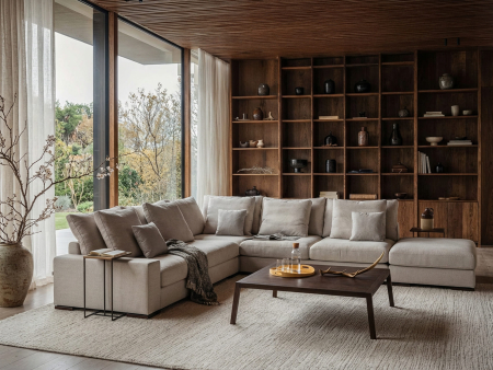 Canapea modulara Avant, personalizabila, cadru lemn masiv, tapiterie stofa, stil modern [3]