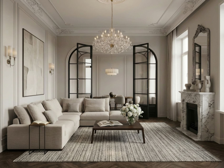 Canapea modulara Avant, personalizabila, cadru lemn masiv, tapiterie stofa, stil modern [35]