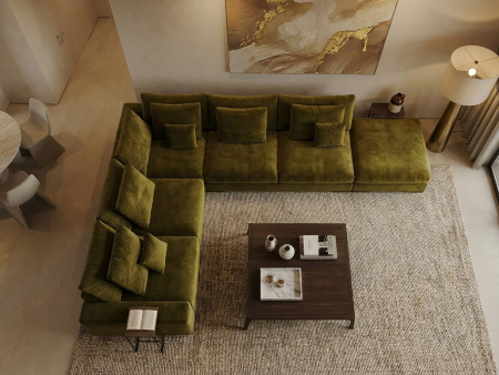 Canapea modulara Avant, personalizabila, cadru lemn masiv, tapiterie stofa, stil modern [31]