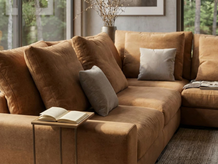 Canapea modulara Avant, personalizabila, cadru lemn masiv, tapiterie stofa, stil modern [22]