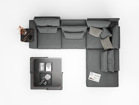 Canapea modulara Horizon, personalizabila, cadru lemn masiv, tapiterie stofa, stil Modern [5]
