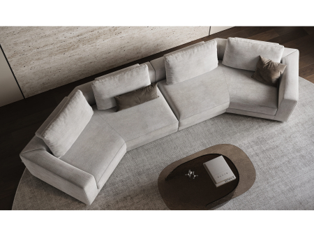 Canapea modulara Maxwell, personalizabila, cadru lemn masiv, tapiterie stofa, stil Contemporan [1]