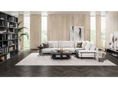 Canapea modulara Onyx, personalizabila, cadru lemn masiv si otel, tapiterie stofa, stil Contemporan [5]