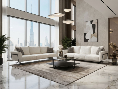 Canapea modulara Oxygen, personalizabila, cadru lemn masiv, tapiterie stofa, stil Contemporan [6]