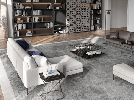 Canapea modulara Ritz, personalizabila, cadru lemn masiv, tapiterie stofa, stil Contemporan [3]