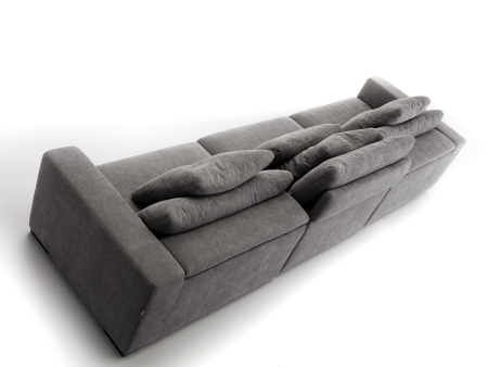 Canapea modulara Samoa, personalizabila, cadru lemn masiv, tapiterie stofa, stil Contemporan [2]