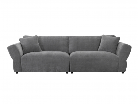 Canapea Morga Modulara Personalizabila 166-277cm Cadru Lemn Masiv Stil Scandinav Tapiterie Stofa sau Piele [15]