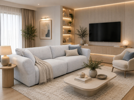 Canapea Morga 277x105cm, cadru lemn masiv, stofa Austin Silve SALE [1]