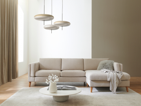 Canapea Nordic Duo Modulara Personalizabila 152-242cm Cadru Lemn Masiv Stil Scandinav Tapiterie Stofa sau Piele [12]