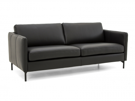 Canapele 2-3 Locuri - Canapea Nordic Modulara Personalizabila 152-242cm Cadru Lemn Masiv Stil Scandinav Tapiterie Piele