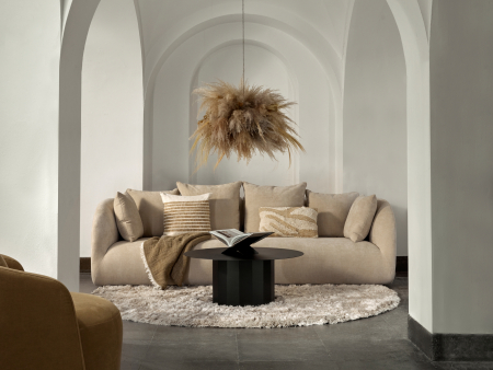 Canapea Pebble Natron Modulara Personalizabila 146-306cm Cadru Lemn Masiv Tapiterie Stofa [2]