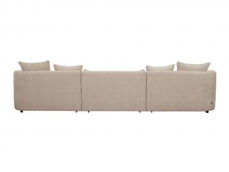 Canapea Pebble Natron Modulara Personalizabila 146-306cm Cadru Lemn Masiv Tapiterie Stofa [4]