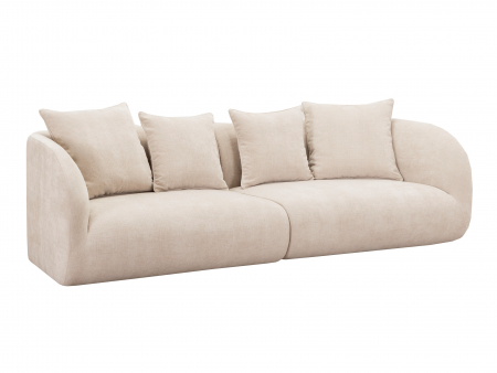 Canapele 2-3 Locuri - Canapea Pebble Smoke Modulara Personalizabila 146-306cm Cadru Lemn Masiv Tapiterie Stofa