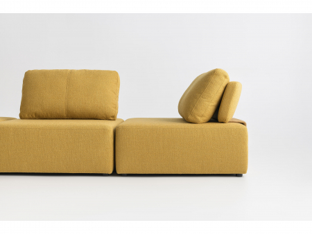 Canapea Puff Modulara Personalizabila 300cm Stil Contemporan Cadru Lemn Masiv Tapiterie Stofa sau Piele [10]