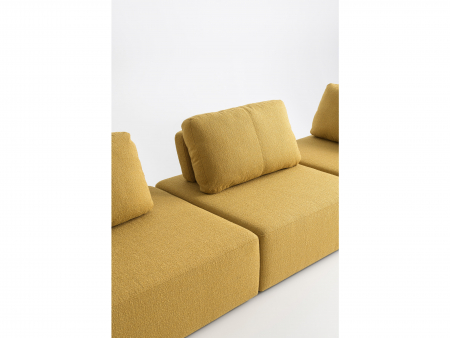 Canapea Puff Modulara Personalizabila 300cm Stil Contemporan Cadru Lemn Masiv Tapiterie Stofa sau Piele [16]