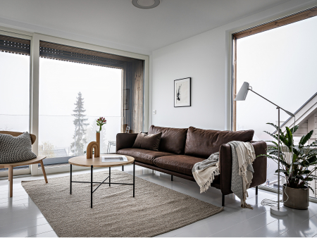 Canapea Suny Modulara Personalizabila 136-226cm Cadru Lemn Masiv Stil Scandinav Tapiterie Stofa sau Piele [5]