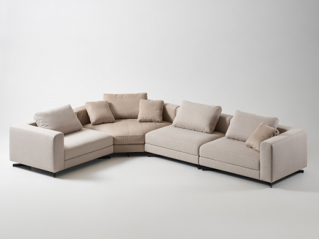 Canapele - Coltar Coin Modular Personalizabil 420x298cm Stil Contemporan Cadru Lemn Masiv Tapiterie Stofa sau Piele