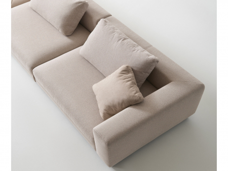 Coltar cu Sezlong Coin Modular Personalizabil 420x188cm Stil Contemporan Cadru Lemn Masiv Tapiterie Stofa sau Piele [5]