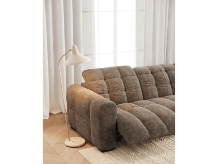 Coltar cu recliner Beach, modular, personalizabil, cadru lemn masiv, stil Japandi, tapiterie stofa sau piele [4]