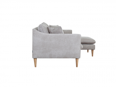 Coltar cu Sezlong Linden Modular Personalizabil 254cm Cadru Lemn Masiv Stil Scandinav Tapiterie Stofa sau Piele [2]