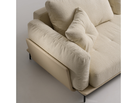 Coltar cu Sezlong Naive Modular Personalizabil 336cm Stil Contemporan Cadru Lemn Masiv Tapiterie Stofa sau Piele [6]