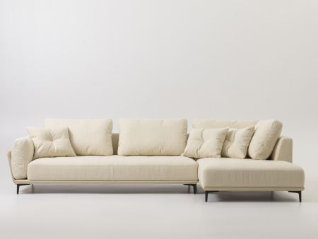 Coltar cu Sezlong Naive Modular Personalizabil 336cm Stil Contemporan Cadru Lemn Masiv Tapiterie Stofa sau Piele [1]
