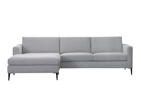 Canapele - Coltar cu Sezlong Nordic Modular Personalizabil 248cm Cadru Lemn Masiv Stil Scandinav Tapiterie Stofa sau Piele
