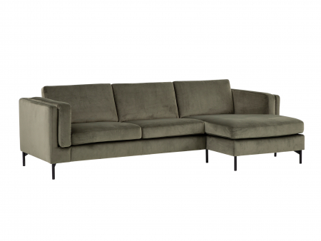 Coltar cu Sezlong Nordic Modular Personalizabil 289cm Cadru Lemn Masiv Stil Scandinav Tapiterie Stofa sau Piele [2]