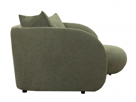 Coltar cu Sezlong Pebble Modular Personalizabil 276cm Cadru Lemn Masiv Tapiterie Stofa [6]