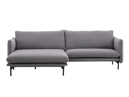 Coltar cu Sezlong Suny Modular Personalizabil 256cm Cadru Lemn Masiv Stil Scandinav Tapiterie Stofa sau Piele [2]