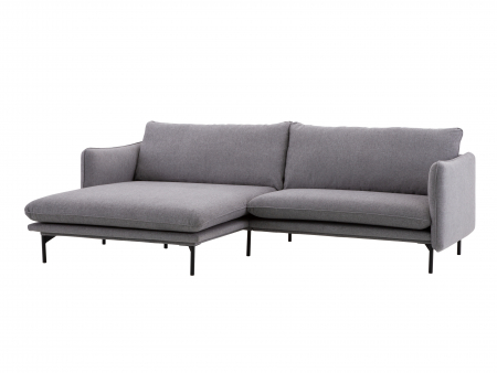 Canapele - Coltar cu Sezlong Suny Modular Personalizabil 256cm Cadru Lemn Masiv Stil Scandinav Tapiterie Stofa sau Piele